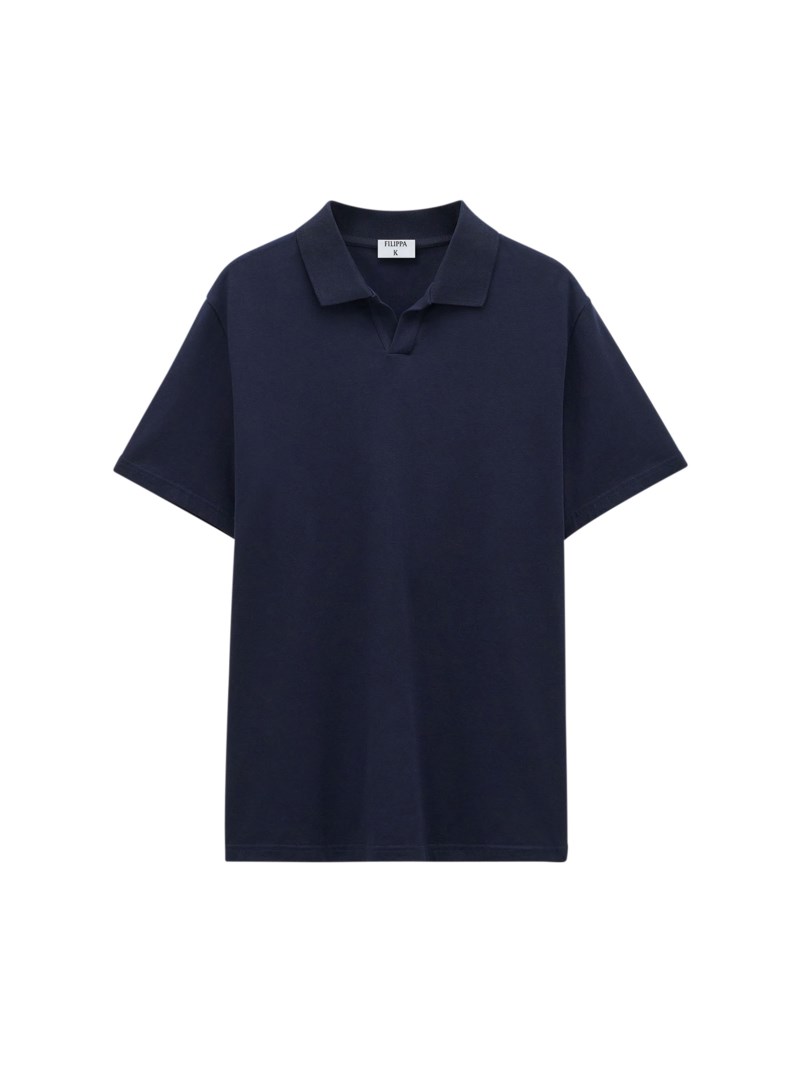 T-shirt stretch cotton polo t-shirt