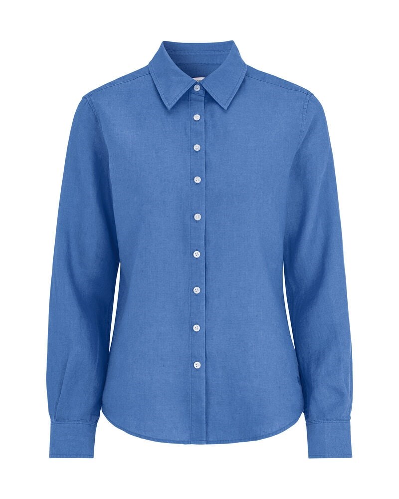 Elsa linen shirt olivgrön 1