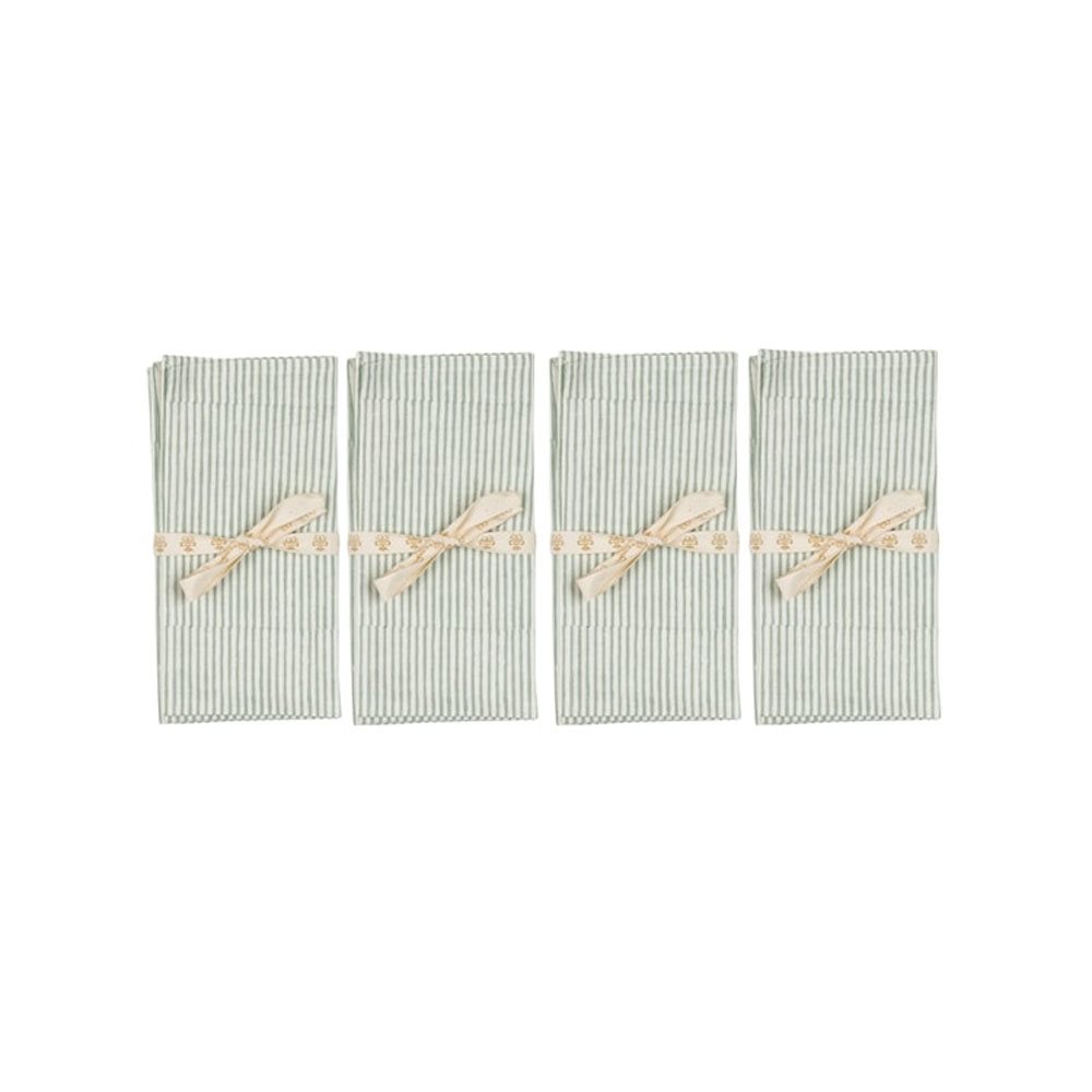 Chamois - Stripe servett seafoam 50x50 cm| NK