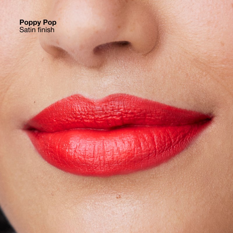 Pop longwear lipstick satin poppy pop 3