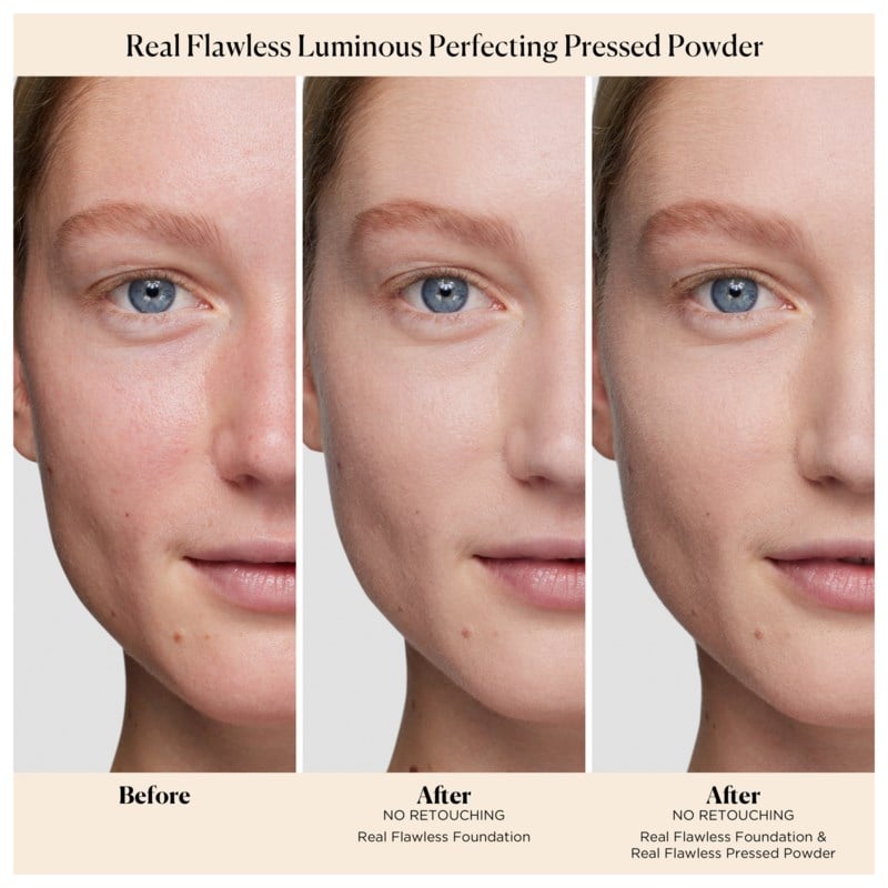 Laura Mercier Real flawless luminous pressed powder puder, rouge & highlighter dam – bild 2