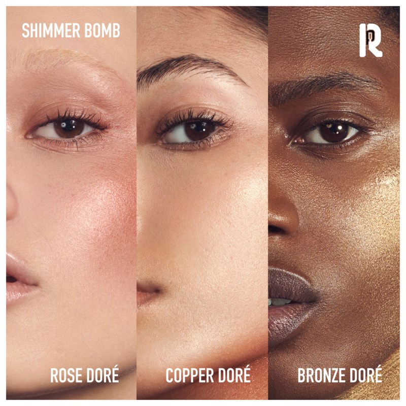 RABANNE Shimmer bomb puder, rouge & highlighter dam – bild 2