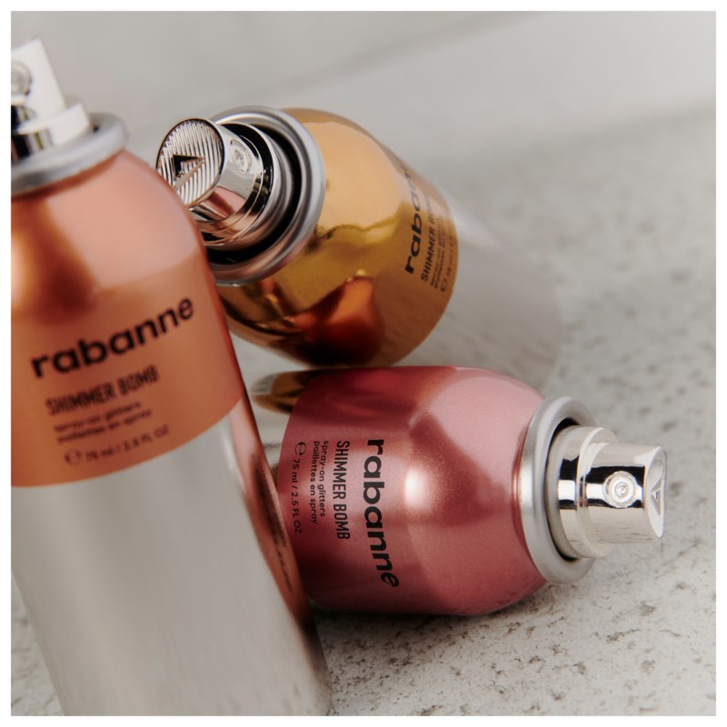RABANNE Shimmer bomb puder, rouge & highlighter dam – bild 4