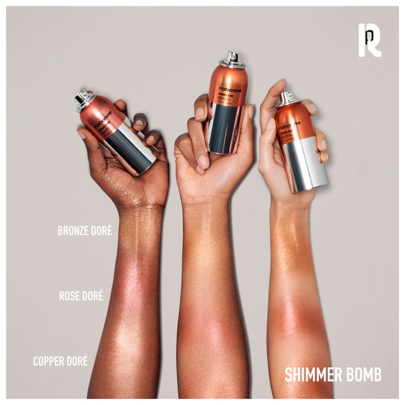 RABANNE Shimmer bomb puder, rouge & highlighter dam – bild 5