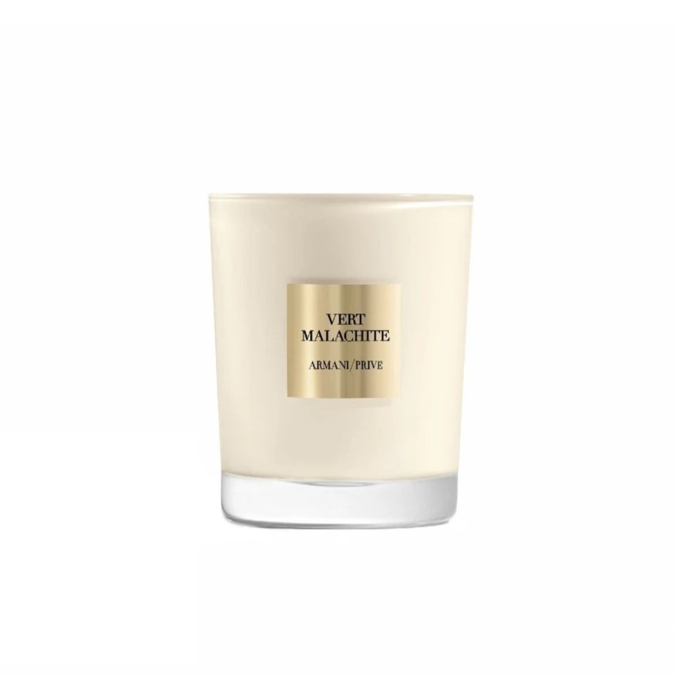 Rouge malachite candle vit 175 g, vit från Armani