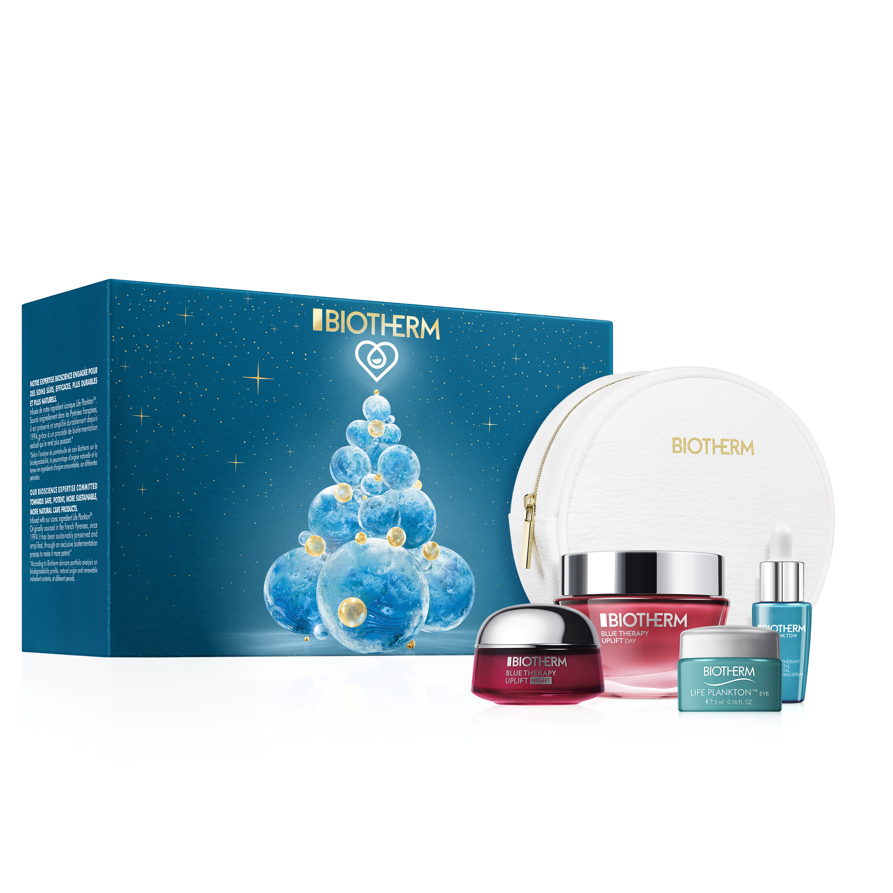 therapy Blue | NK red holiday day set uplift algae Biotherm - cream