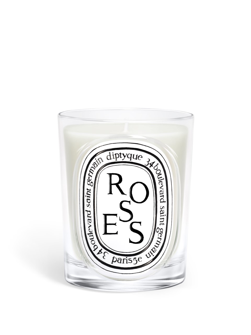 Roses classic candle vit 190 g, vit från Diptyque