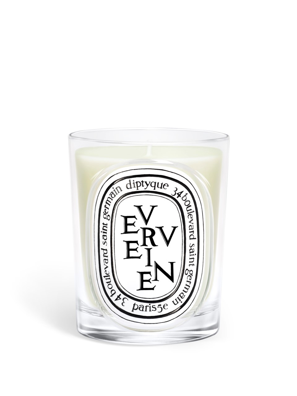 Verveine classic candle vit 190 g, vit från Diptyque