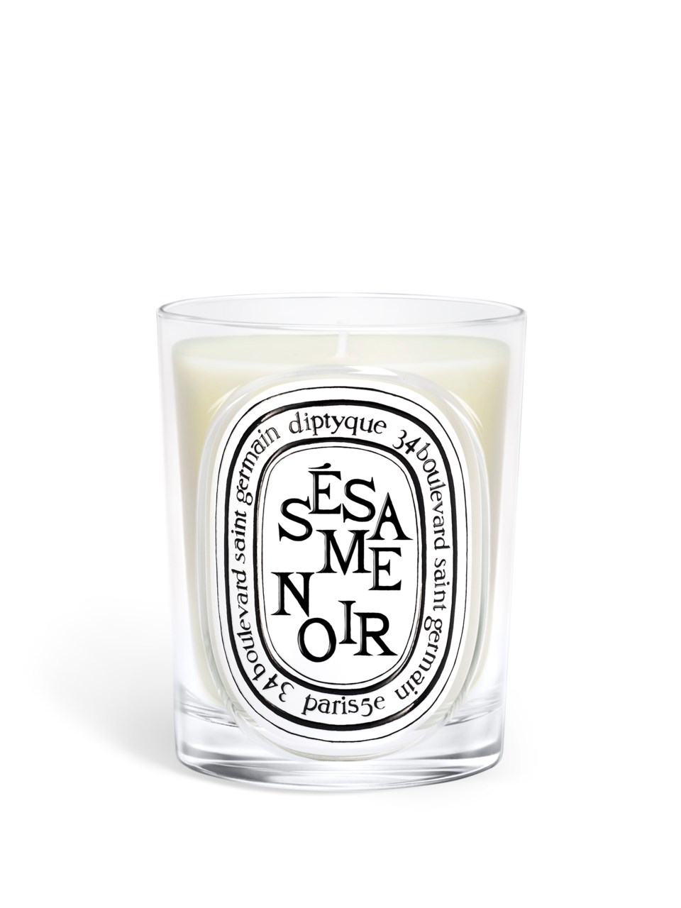 Sésame noir classic candle vit 190 g, vit från Diptyque