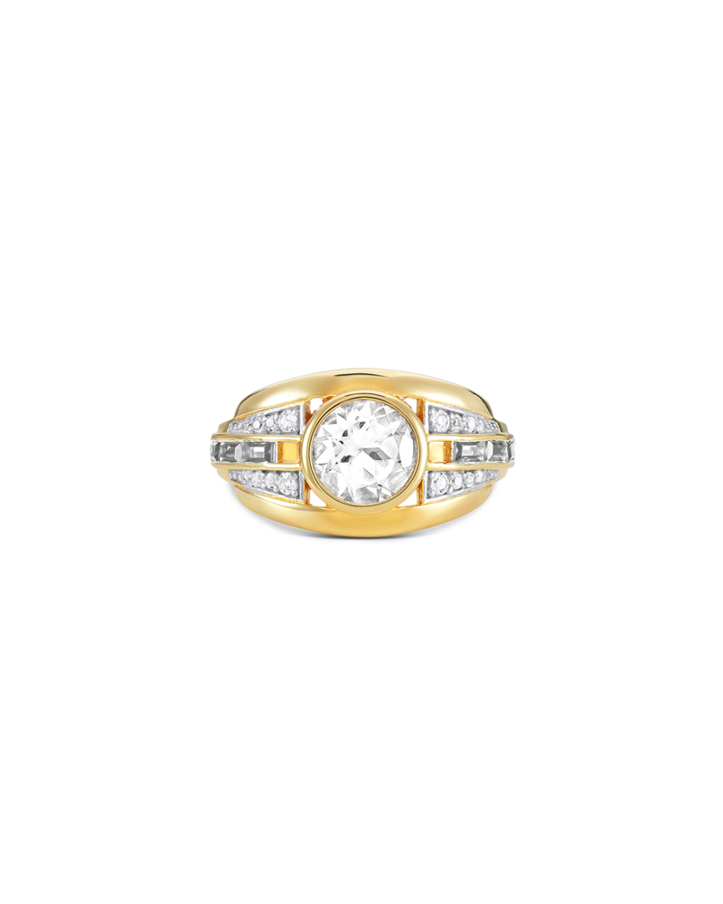 Ring olive in white 1