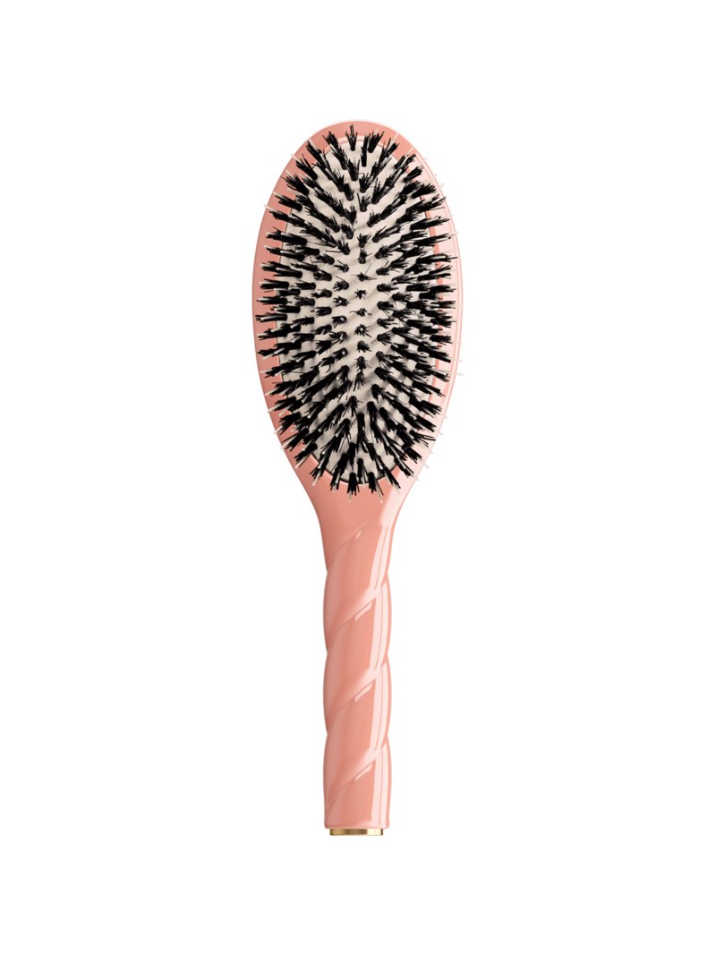 N.02 the care & detangling hairbrush the essential coral