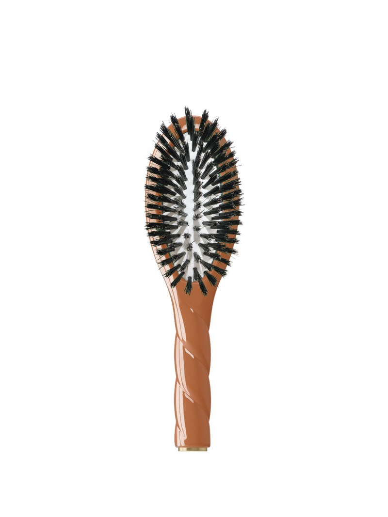N.01 the small shine & care hairbrush the universal terracotta