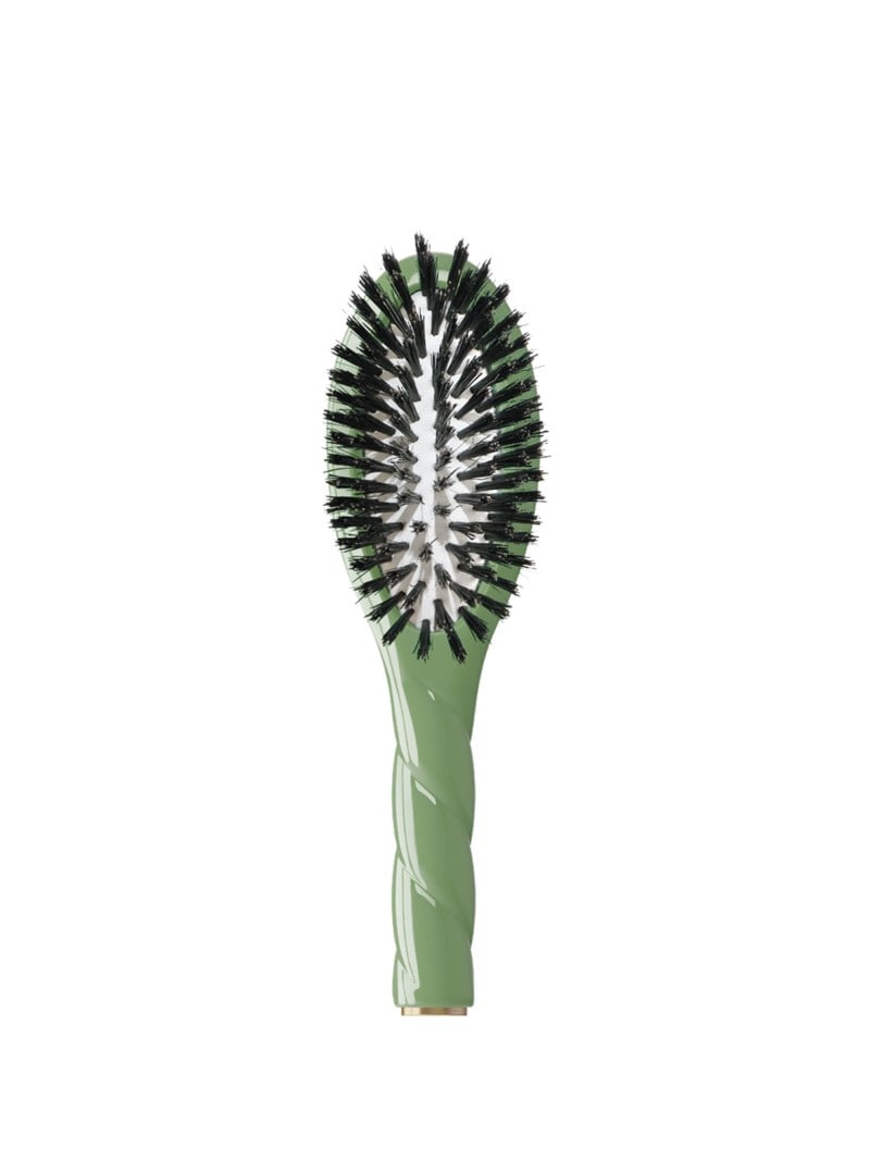 N.01 the small shine & care hairbrush the universal sage green