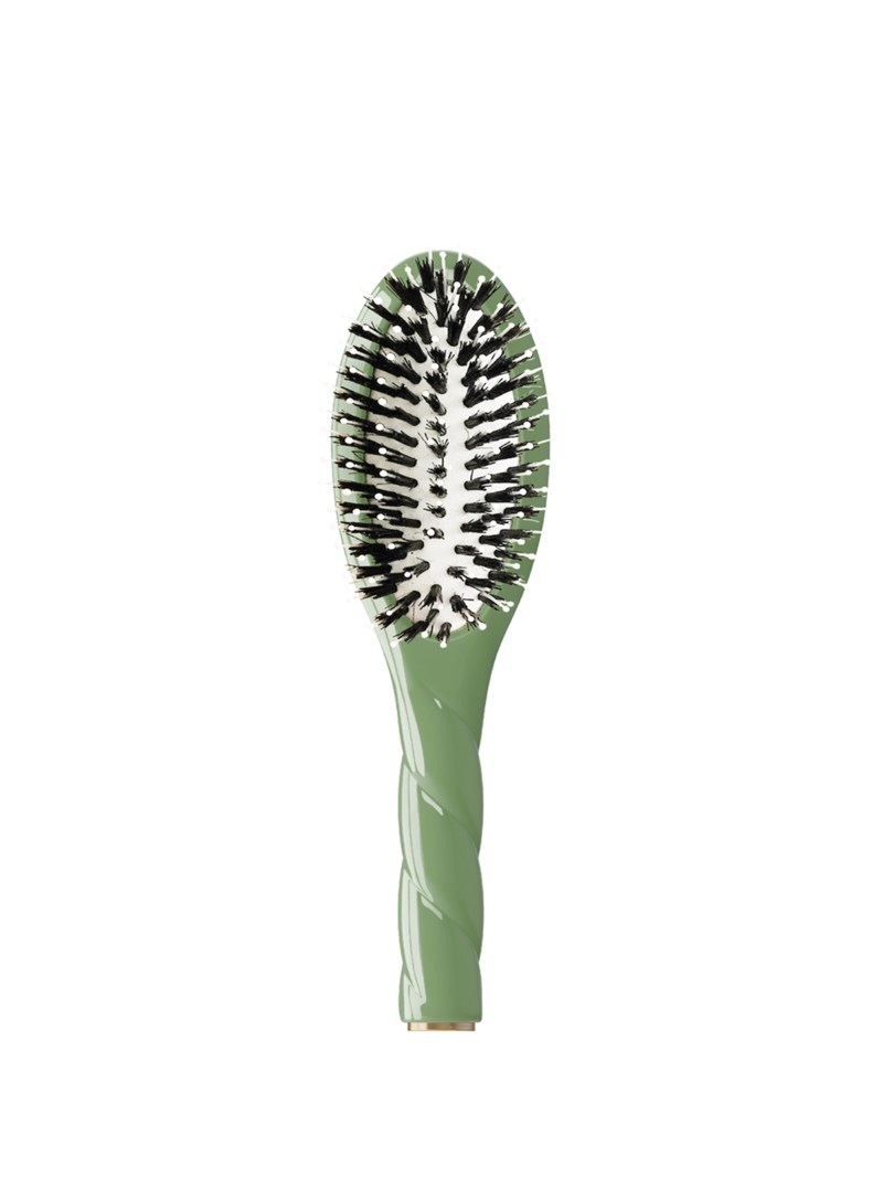 N.03 the small gentle scalp hairbrush the essential soft sage green