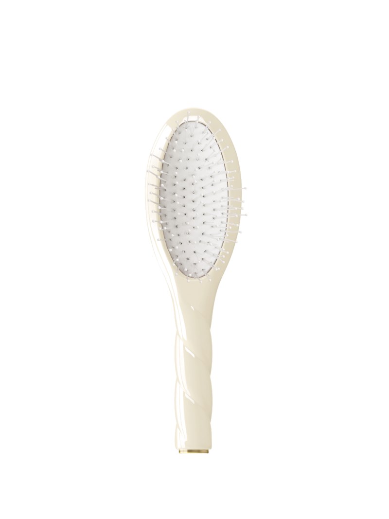 N.04 the small massaging detangling hairbrush the miracle creamy white