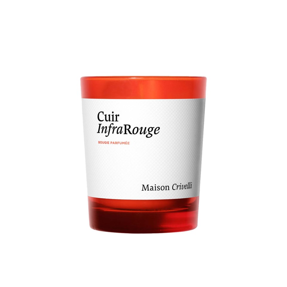 Doftljus bougie cuir infrarouge transparent 190 g, transparent från Maison Crivelli
