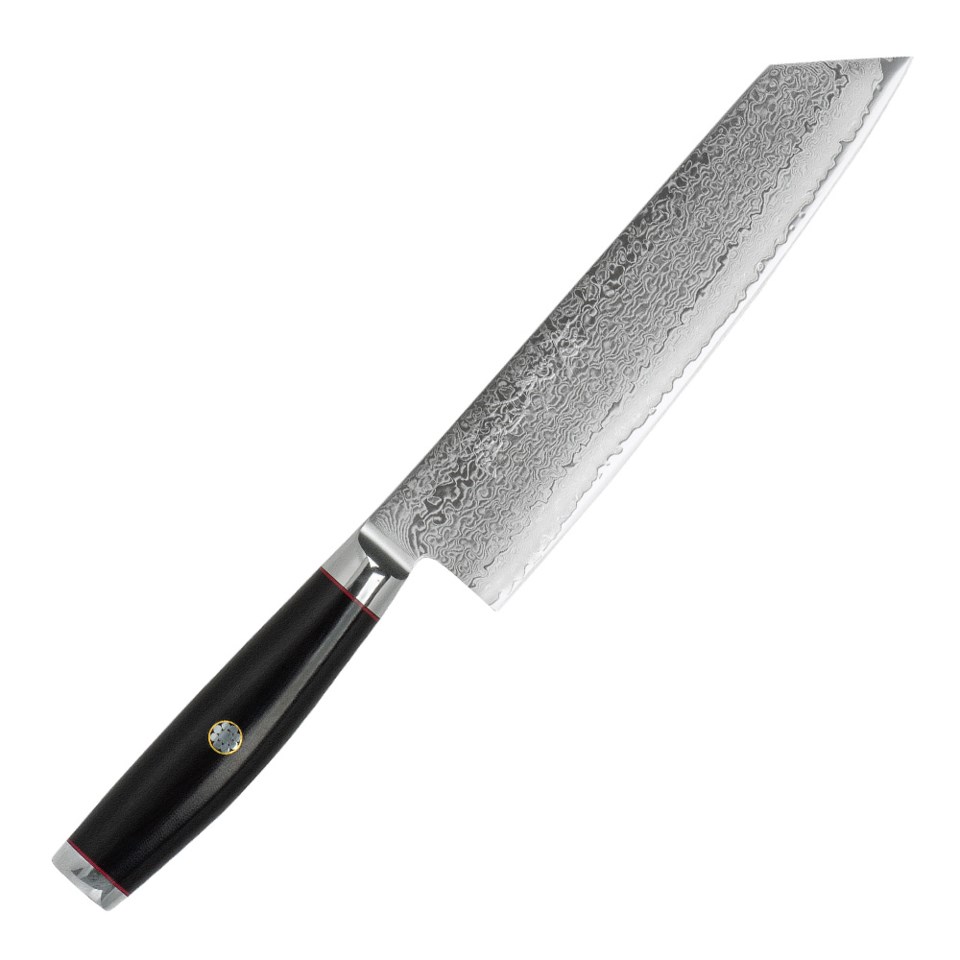 Super gou ypsilon kiritsuke med knivskydd svart/rostfritt stål 20 cm, svart/rostfritt stål från Yaxell