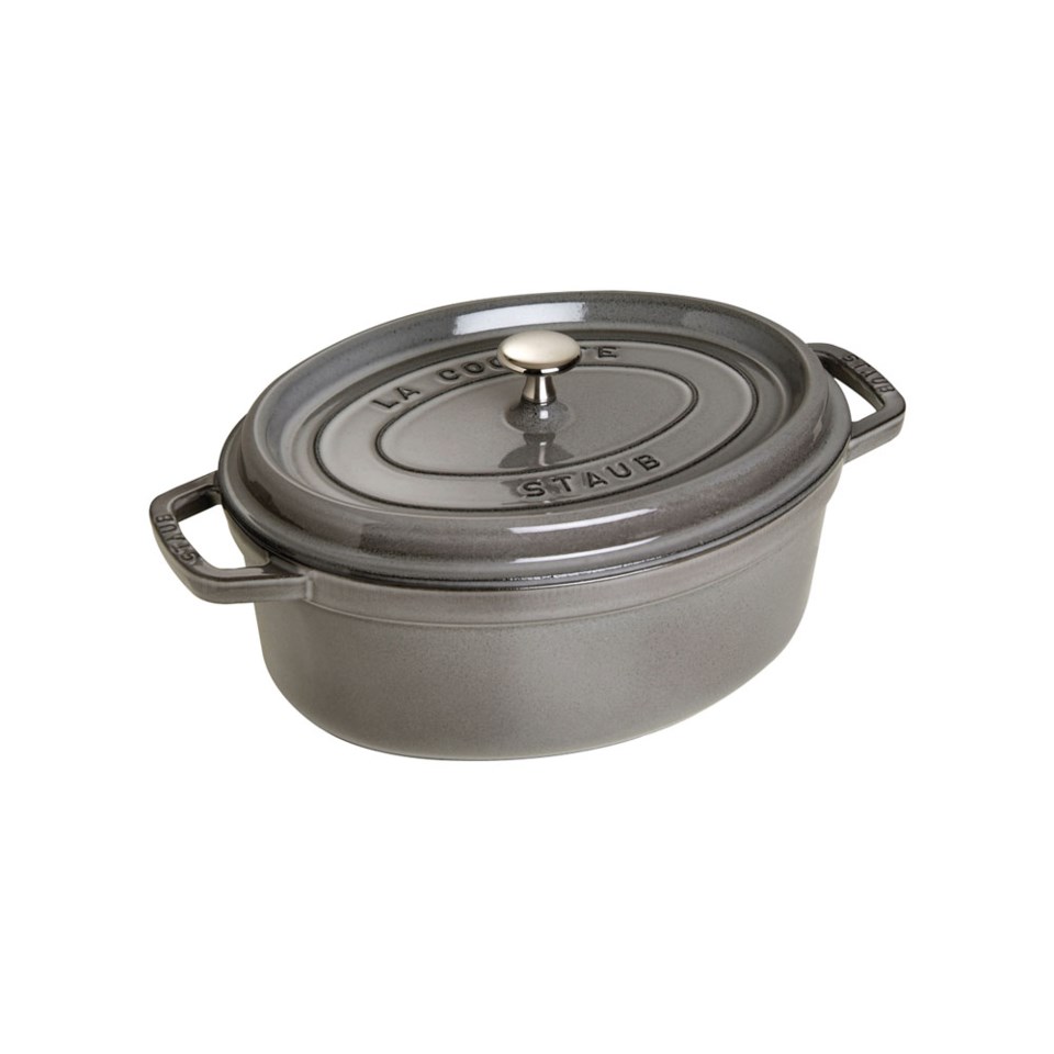 Gryta gjutjärn oval grå 4.2 l, grå från Staub