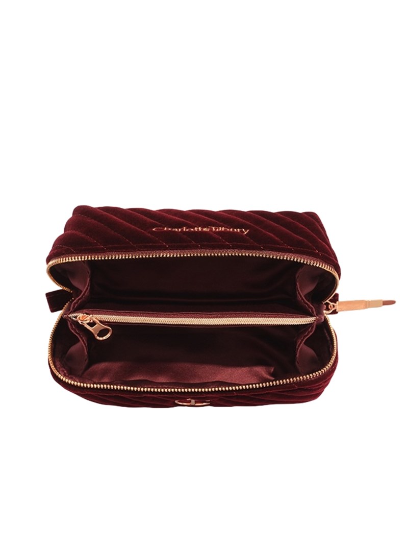 Charlotte Tilbury Organizer velvet make up bag smal sminkväskor dam – bild 2