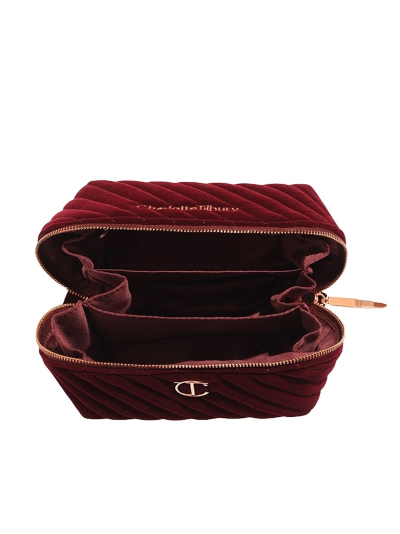 Charlotte Tilbury Organizer velvet make up bag medium necessärer dam – bild 2