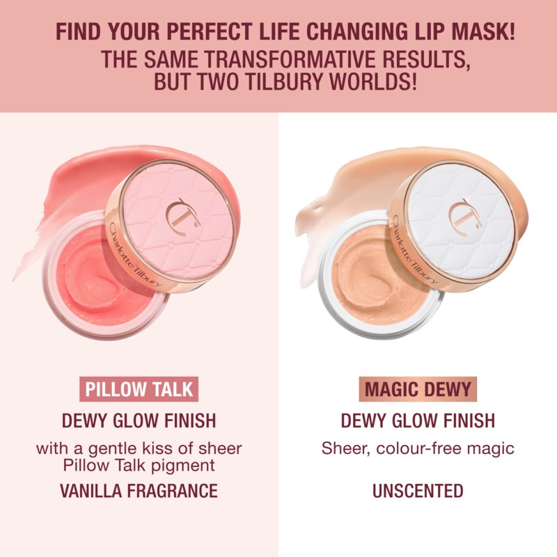 Charlotte Tilbury Life changing lip mask pillow talk fresh glow läppvård dam – bild 3