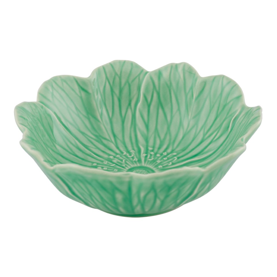 Flora skål grön 17 cm, grön från Bordallo Pinheiro