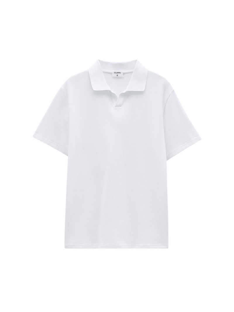 T-shirt stretch cotton polo t-shirt