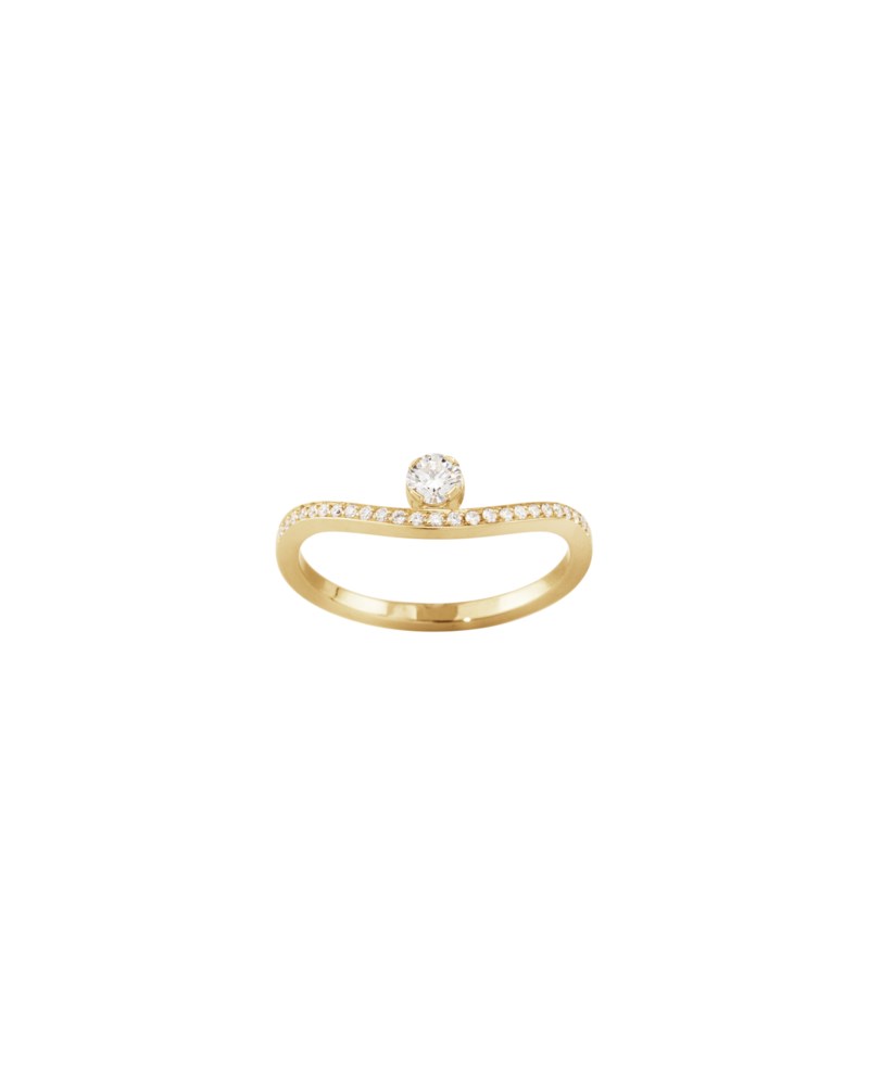Ring grace diamant gult guld