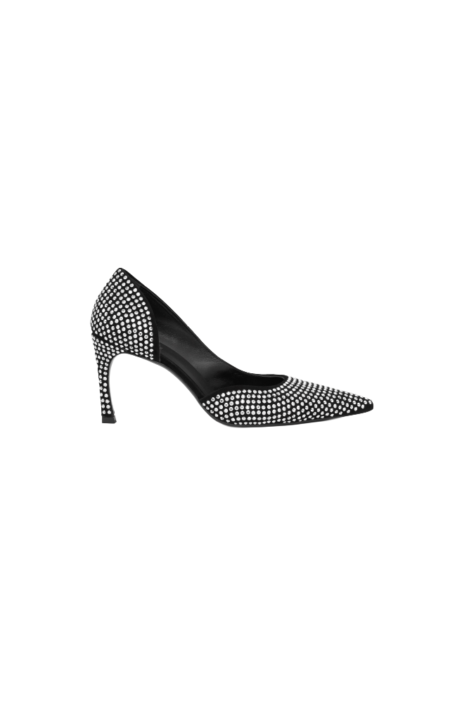 Pointed rhinestone pump 1