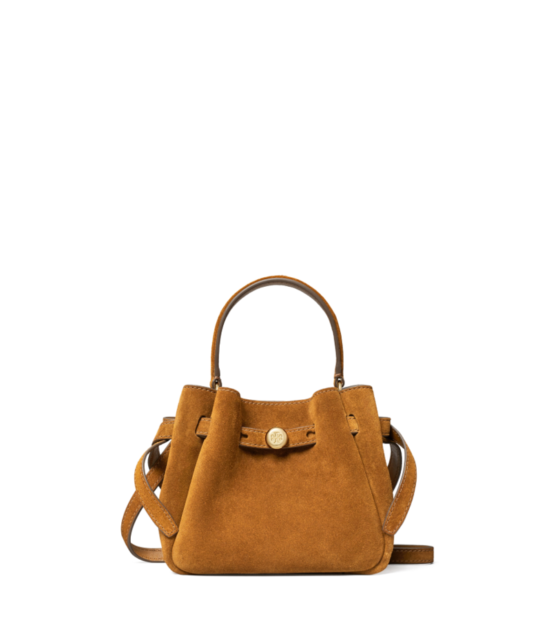 Romy suede mini bucket bag