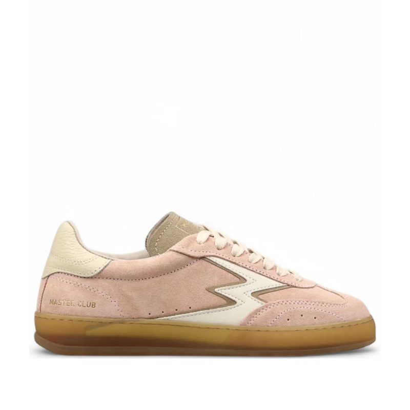 Club suede sneaker butter detail off white logo shell