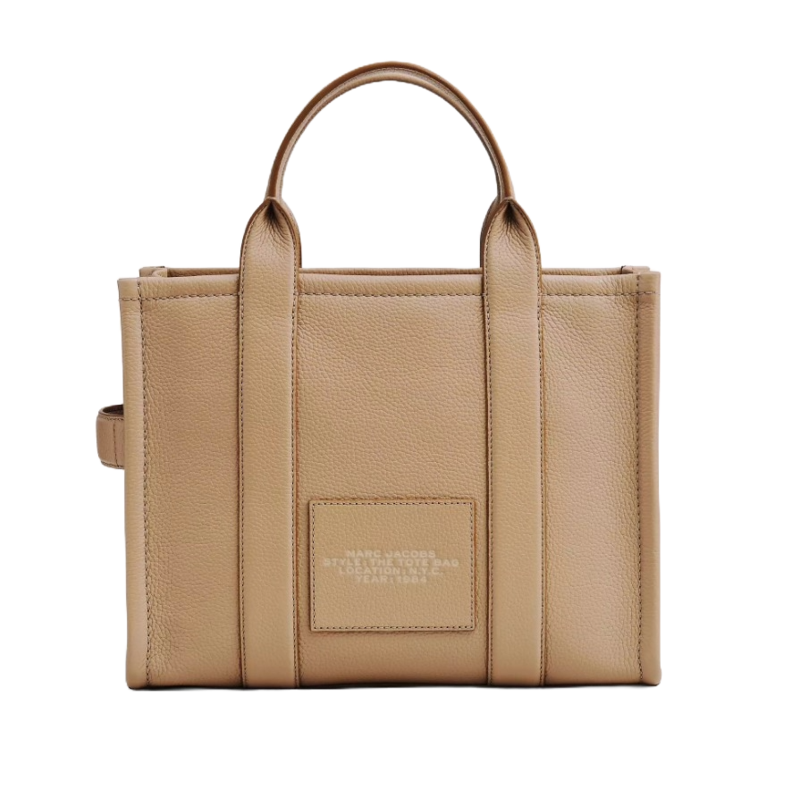 The leather medium tote bag camel 7