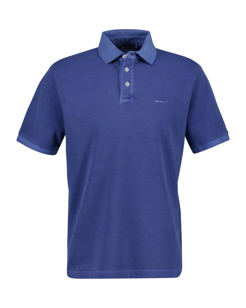 Sunfaded pikétröja vintage blue 2