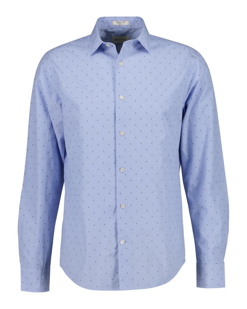 Skjorta med fil coupé lavender blue 1
