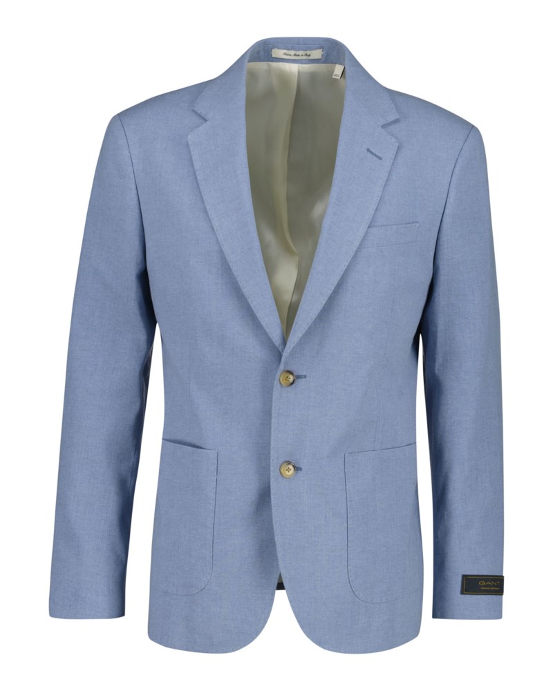 Kavaj i linneblandning persian blue 1