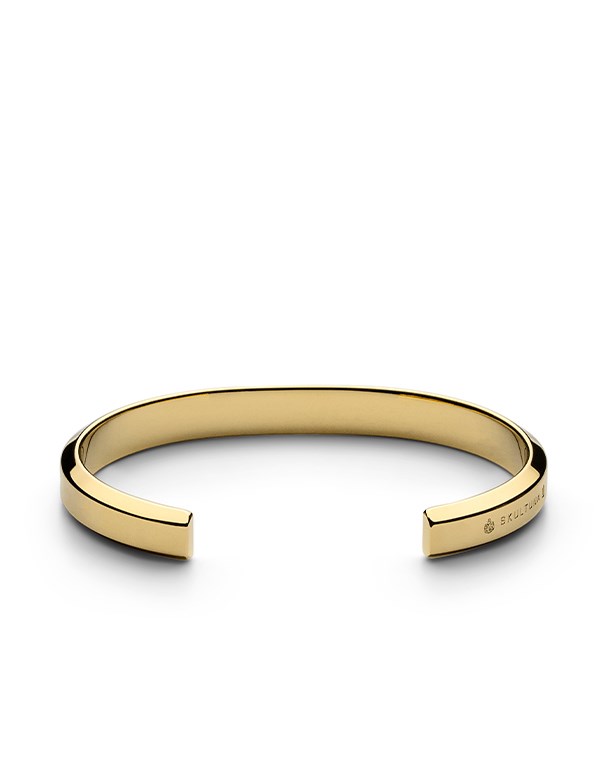 Armband icon cuff matt guld 13