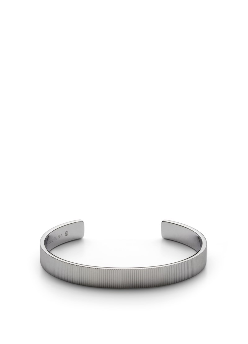 Armband ribbrd cuff silver 1