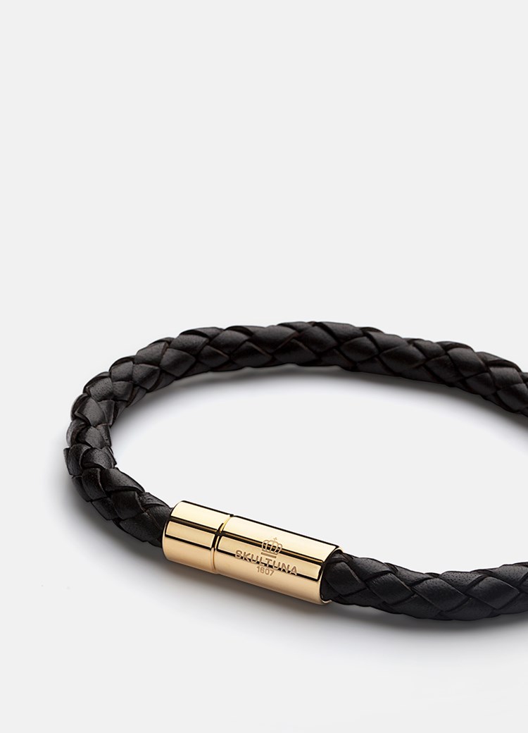Skultuna Läderarmband guld dam – bild 2
