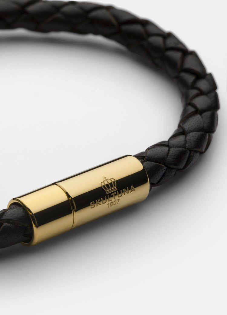 Skultuna Läderarmband guld dam – bild 3
