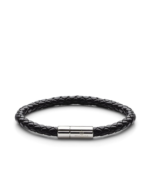 Läderarmband stål