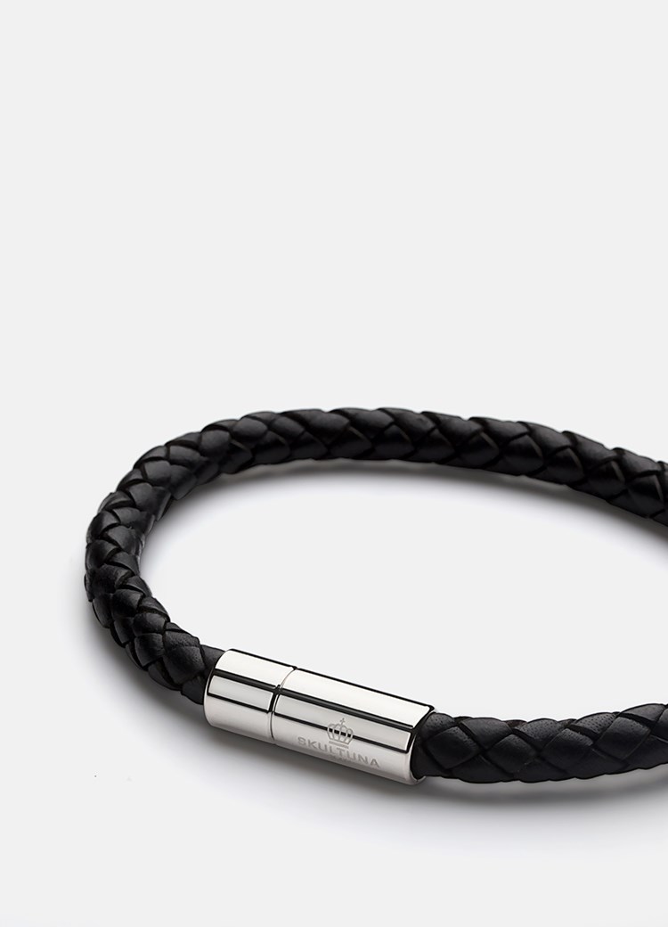 Skultuna Läderarmband stål dam – bild 2