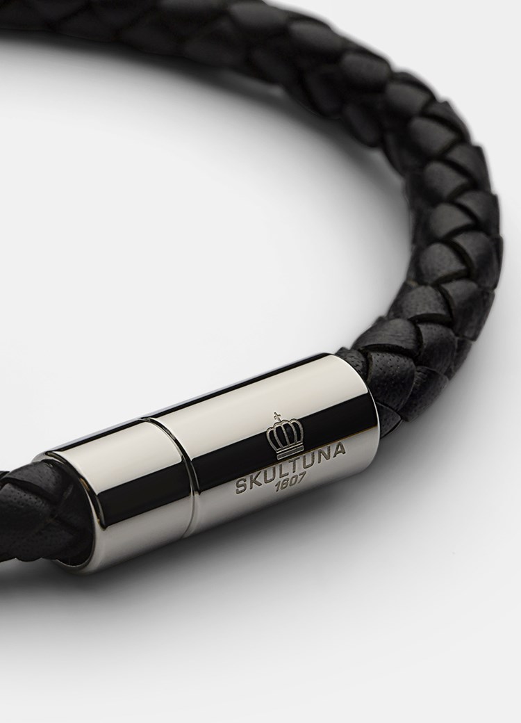 Skultuna Läderarmband stål dam – bild 3
