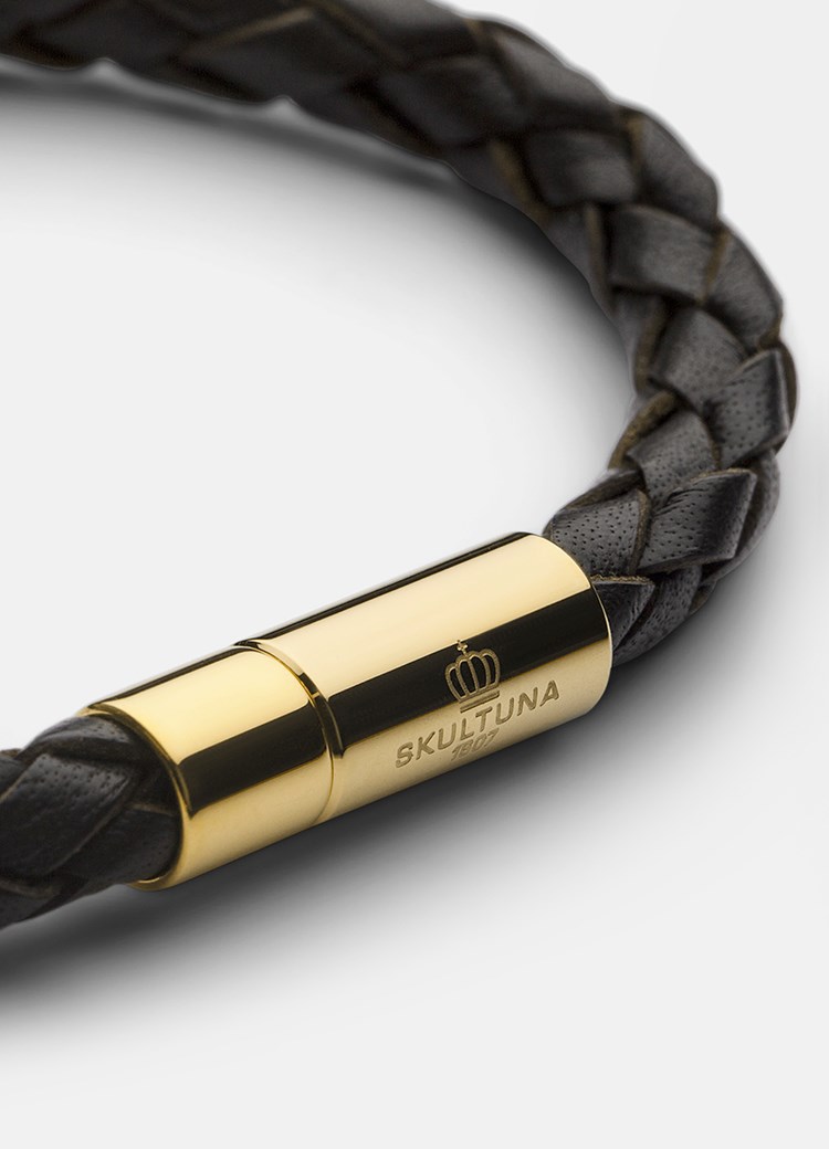 Skultuna Läderarmband guld dam – bild 3