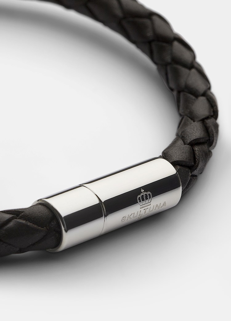Skultuna Läderarmband stål dam – bild 3
