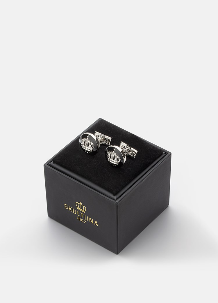 Skultuna Manschettknapp krona silver armband herr – bild 2