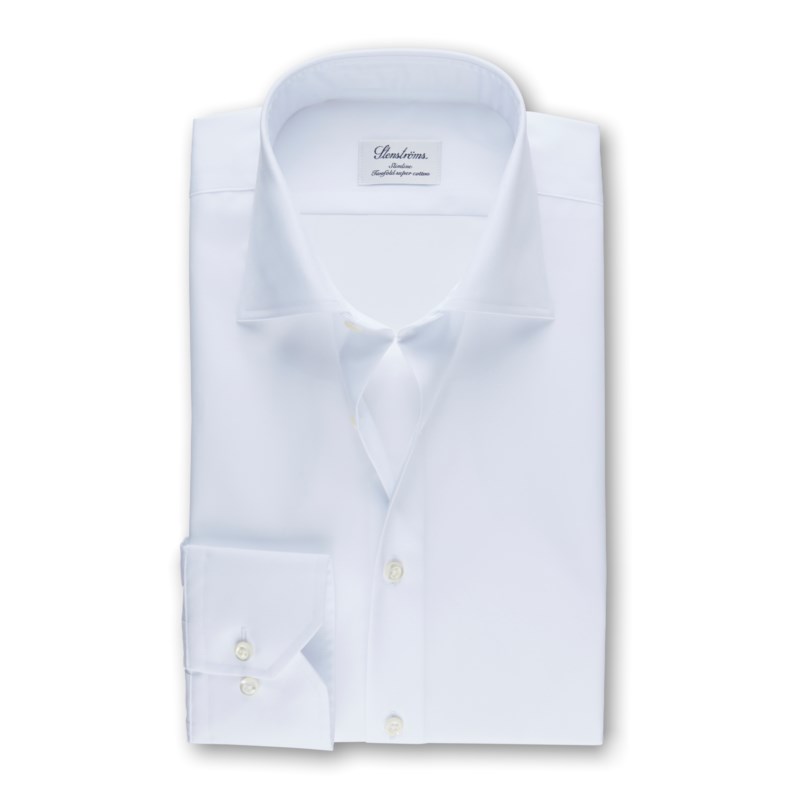 Skjorta new slimline moderate cut away vit