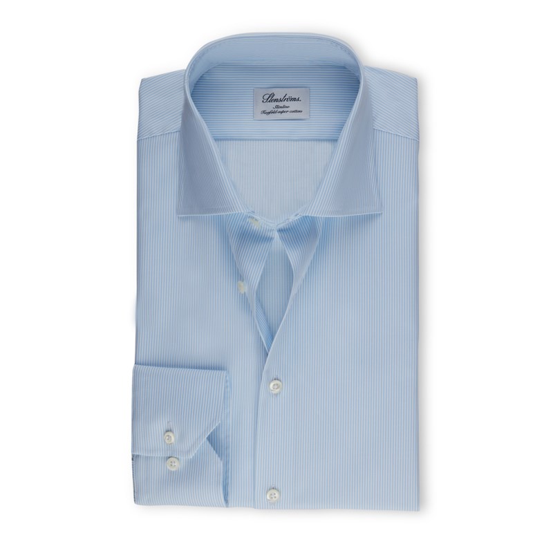 Skjorta new slimline moderate cut away blå 3