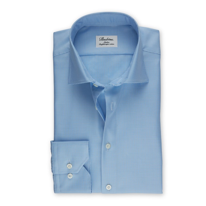 Skjorta new slimline moderate cut away blå 1