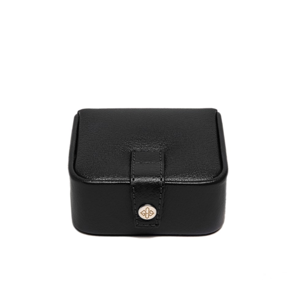 Manschettknappsbox small capra svart, svart från Ettinger