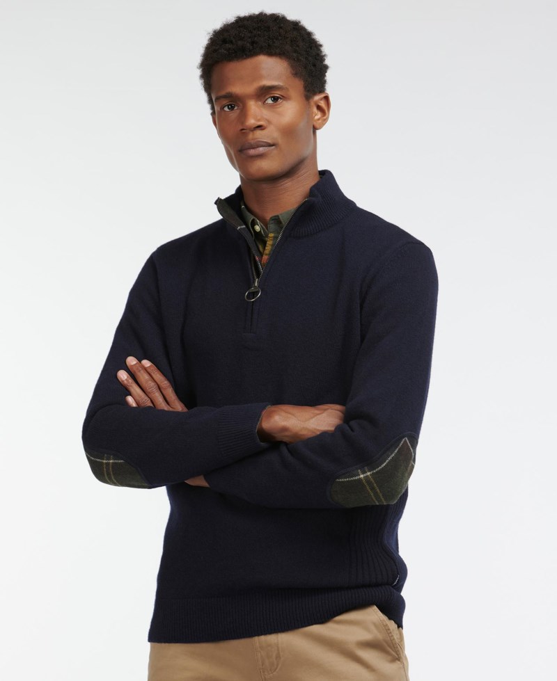Barbour Tröja patch halv zip herr – bild 2